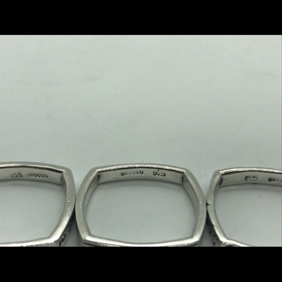 925 sterling silver OBOCCO trio stackable ring ✨ - Picture 6 of 8